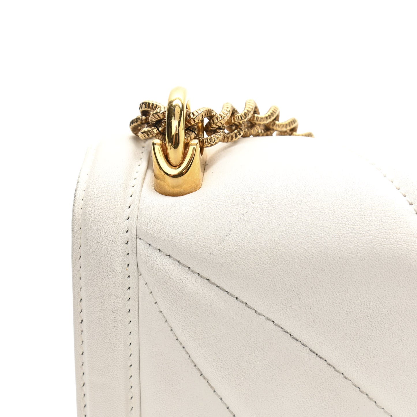 Calfskin Large Devotion Bag White