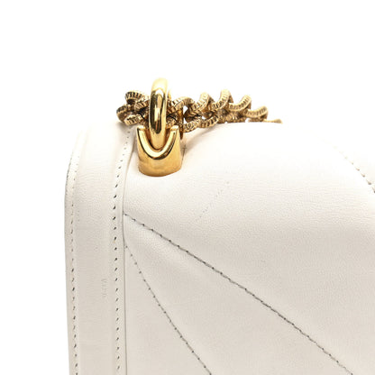Dolce & Gabbana Calfskin Large Devotion Bag White 14 of 18