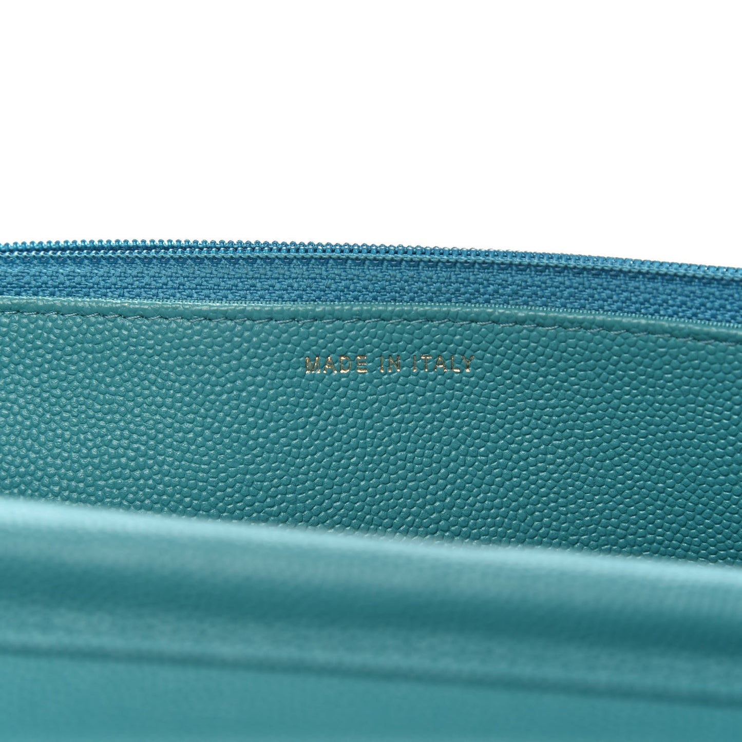 Caviar Quilted Vintage Mademoiselle Wallet On Chain WOC Turquoise