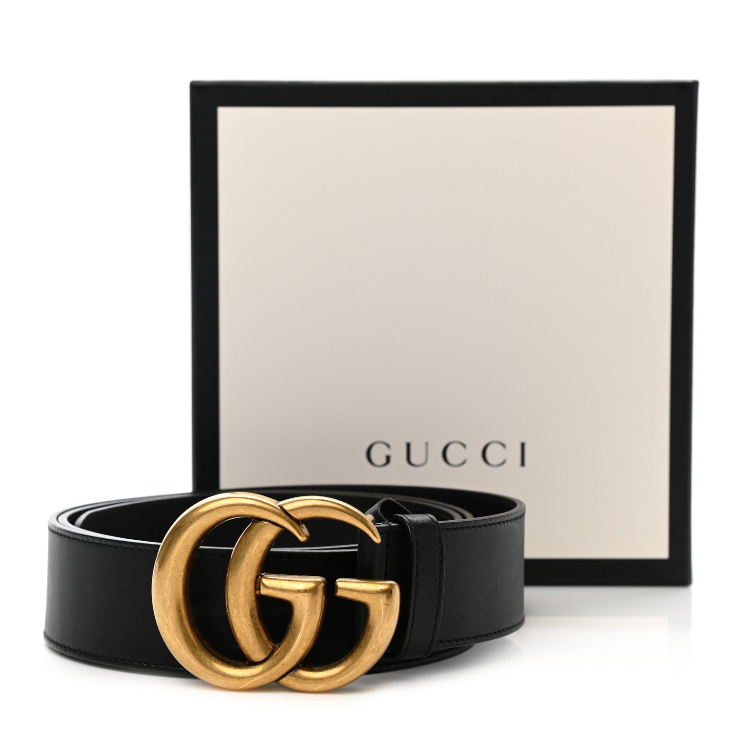 Gucci Moon Calfskin Double G 40mm Belt 105 42 Black 7 of 7