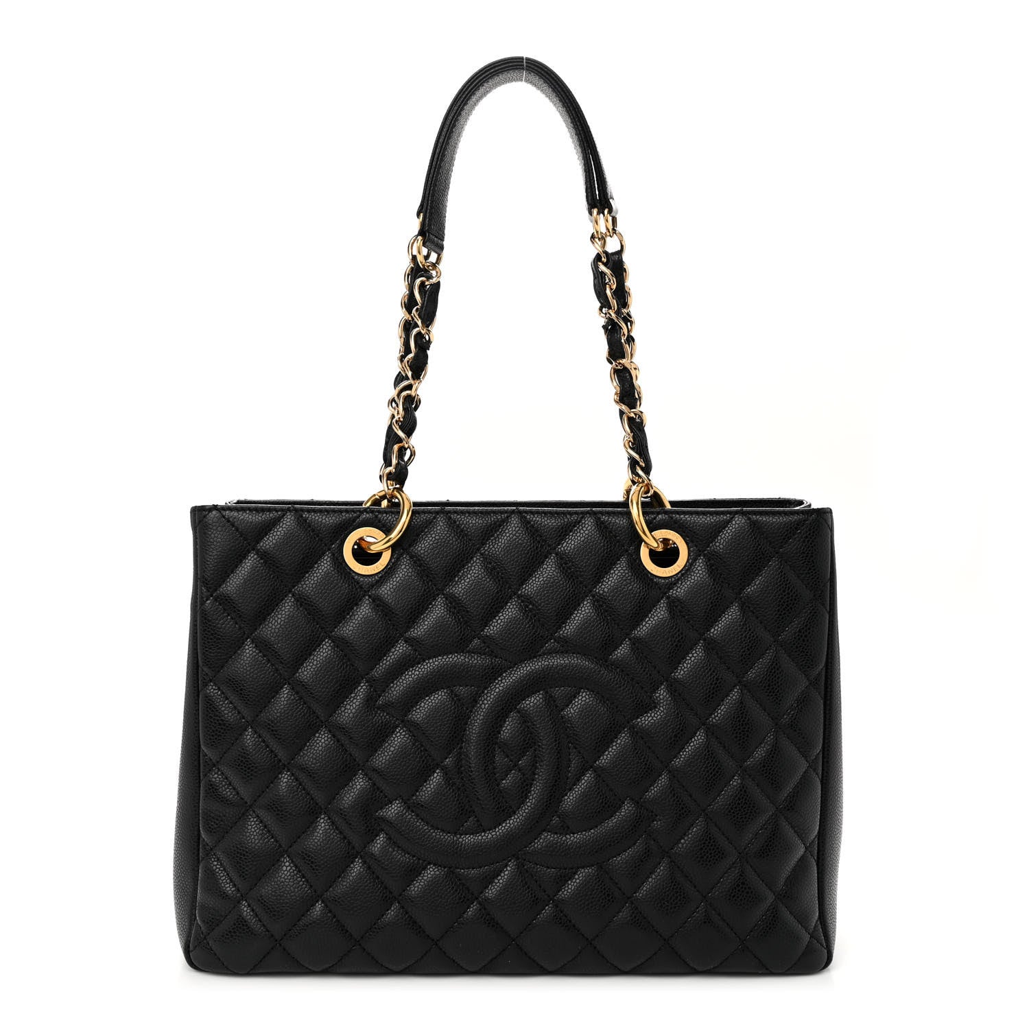 Chanel Caviar Quilted Grand Shopping Tote GST Black 1 of 12