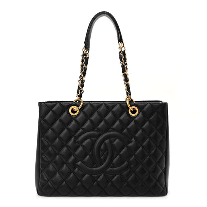 Chanel Caviar Quilted Grand Shopping Tote GST Black 1 of 12