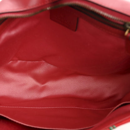 Gucci Jacquard Matelasse Floral Medium GG Marmont Shoulder Bag Red 5 of 15