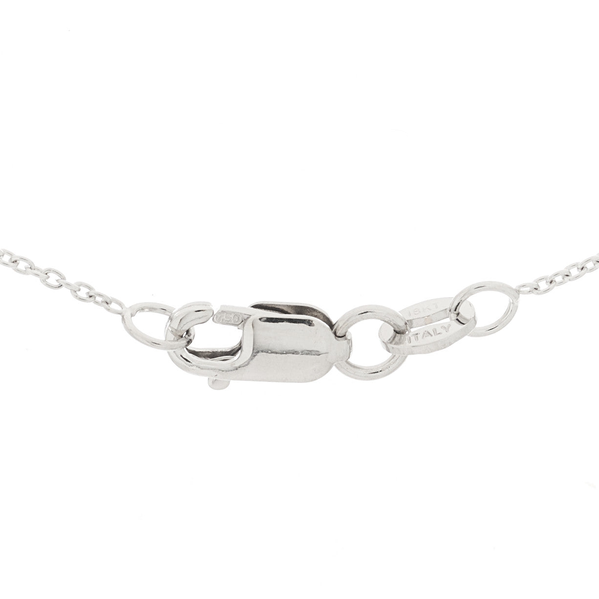 Roberto Coin 18K White Gold Diamond .45ctw Cross Pendant Necklace 5 of 6