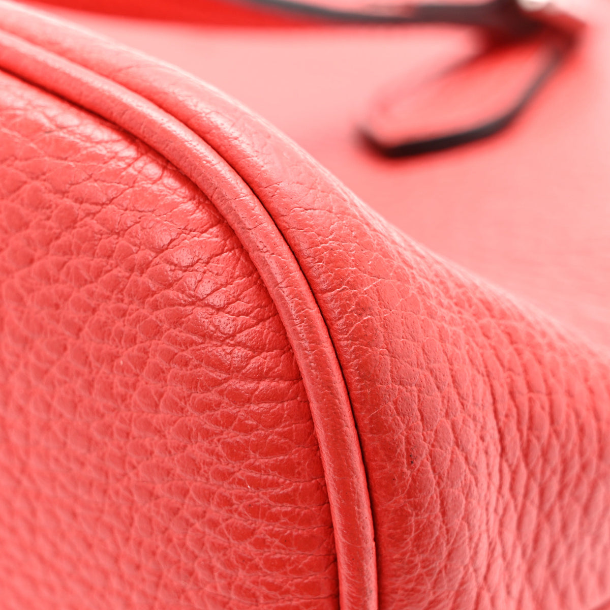 Calfskin Mini Dome Bag Sporting Red