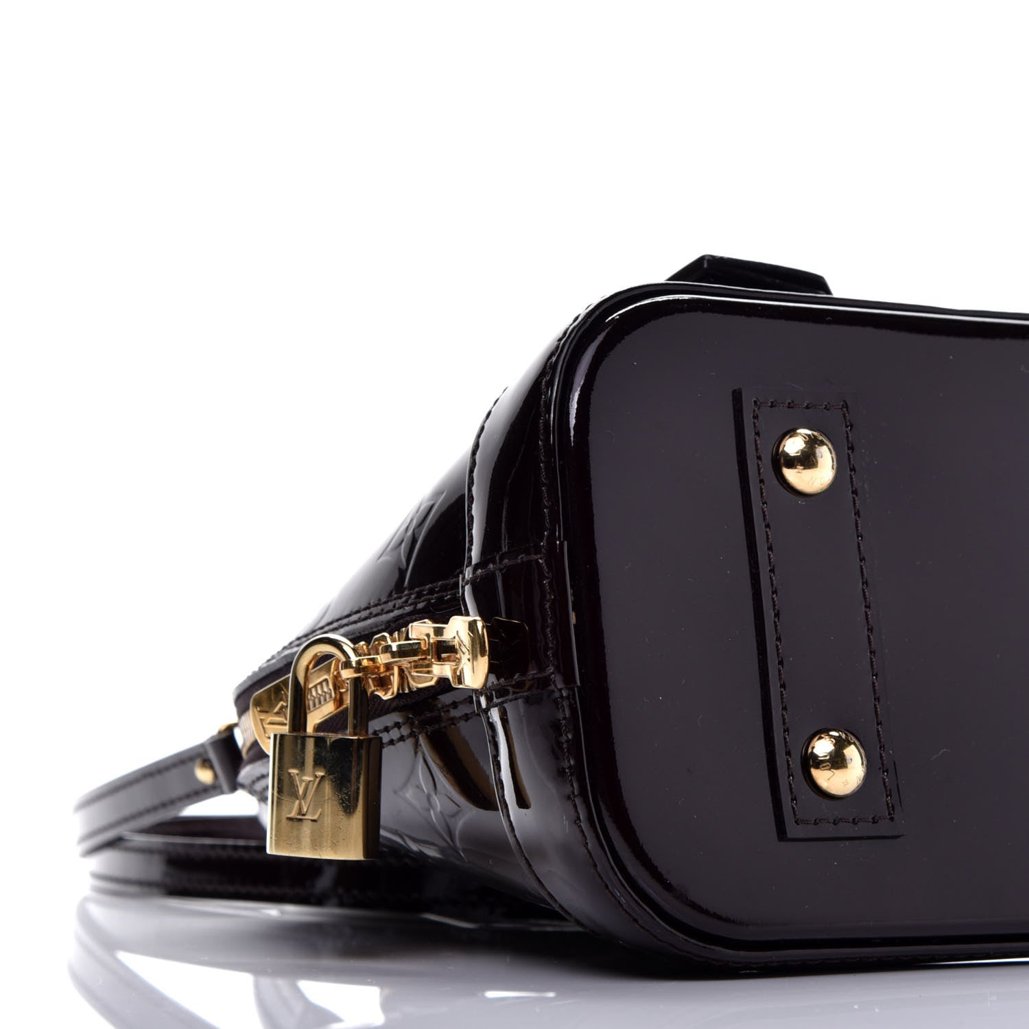 Louis Vuitton Vernis Alma BB Amarante 9 of 10
