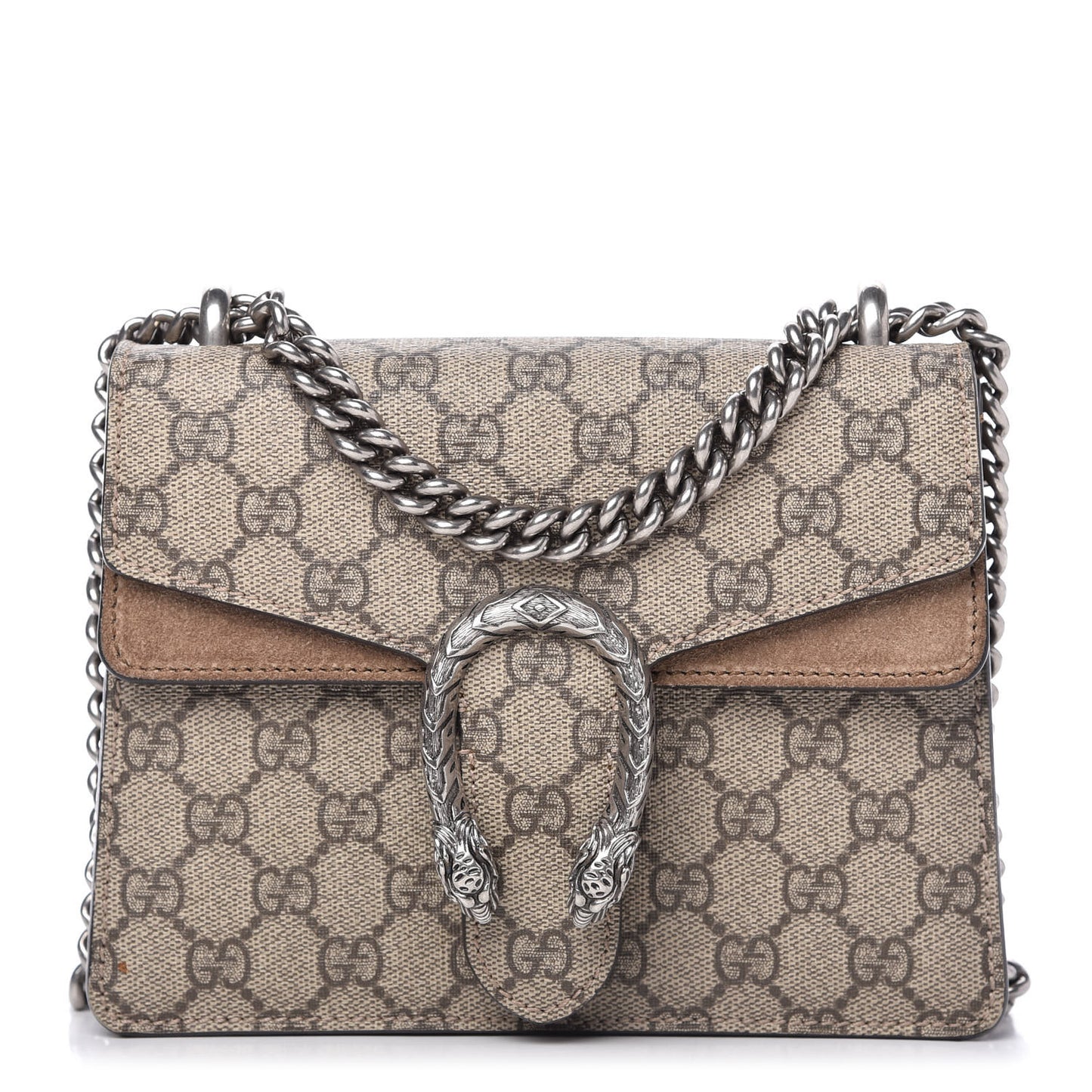 GG Supreme Monogram Mini Dionysus Shoulder Bag Taupe