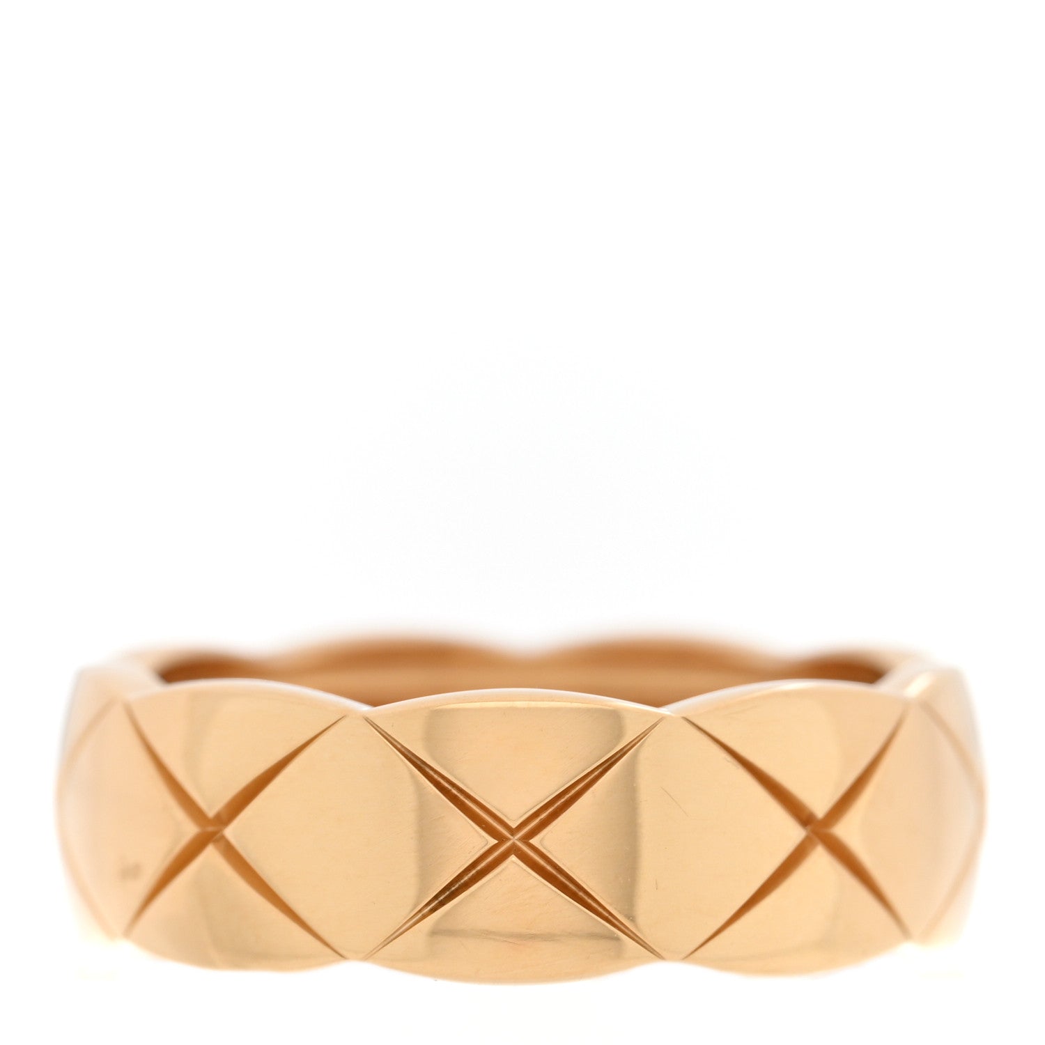 Chanel 18K Yellow Gold Small Coco Crush Ring 55 7.25 3 of 6