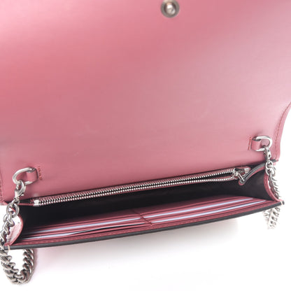 Gucci GG Supreme Monogram Blooms Chain Wallet Beige Multicolor Dry Rose 5 of 7