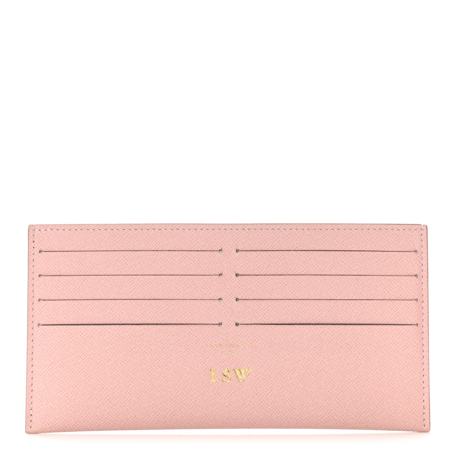 Louis Vuitton Calfskin Felicie Card Holder Insert Rose Ballerine 1 of 7
