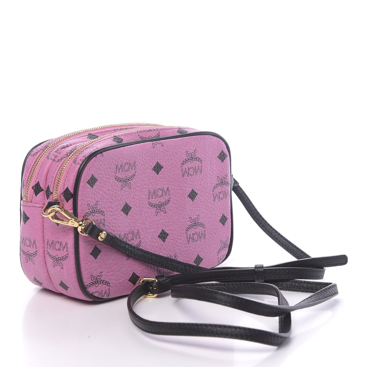 MCM Visetos Mini Camera Crossbody Bag Pink 3 of 10