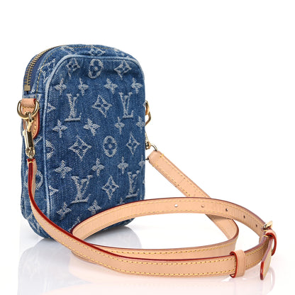 Louis Vuitton Denim Fairfax Pochette Blue 3 of 15
