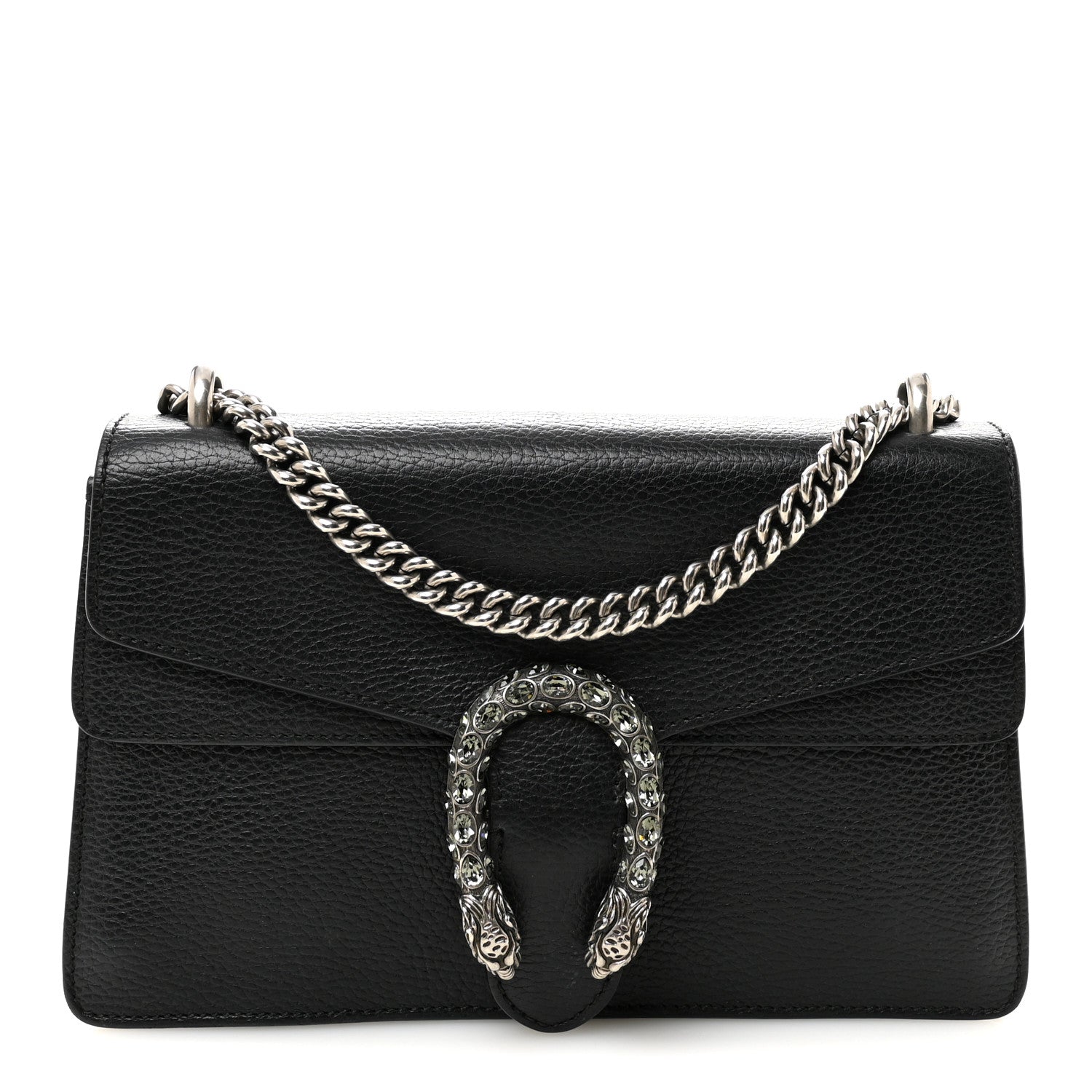 Gucci Pebbled Calfskin Small Dionysus Shoulder Bag Black 1 of 10