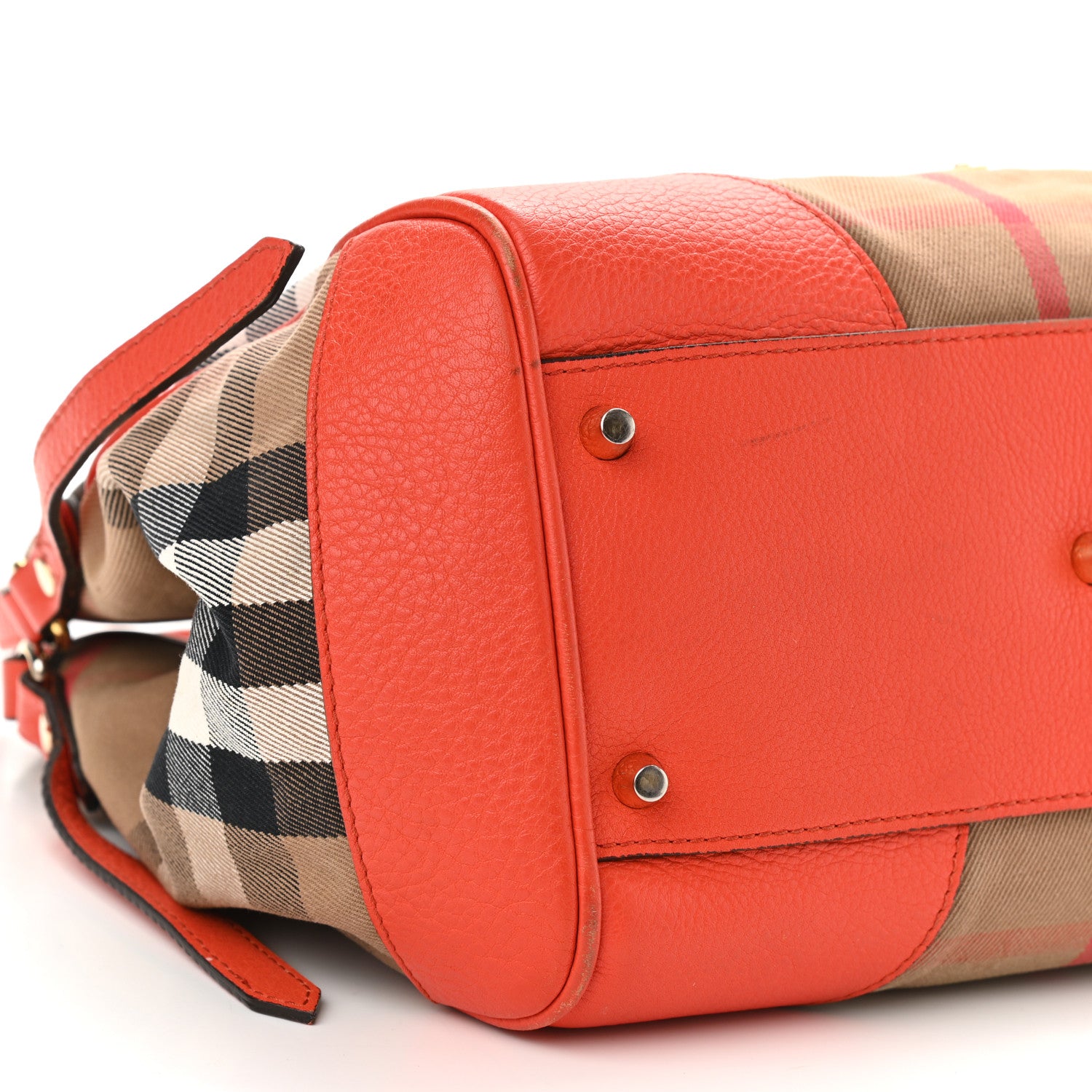 Burberry House Check Small Canterbury Tote Bright Russet 10 of 14