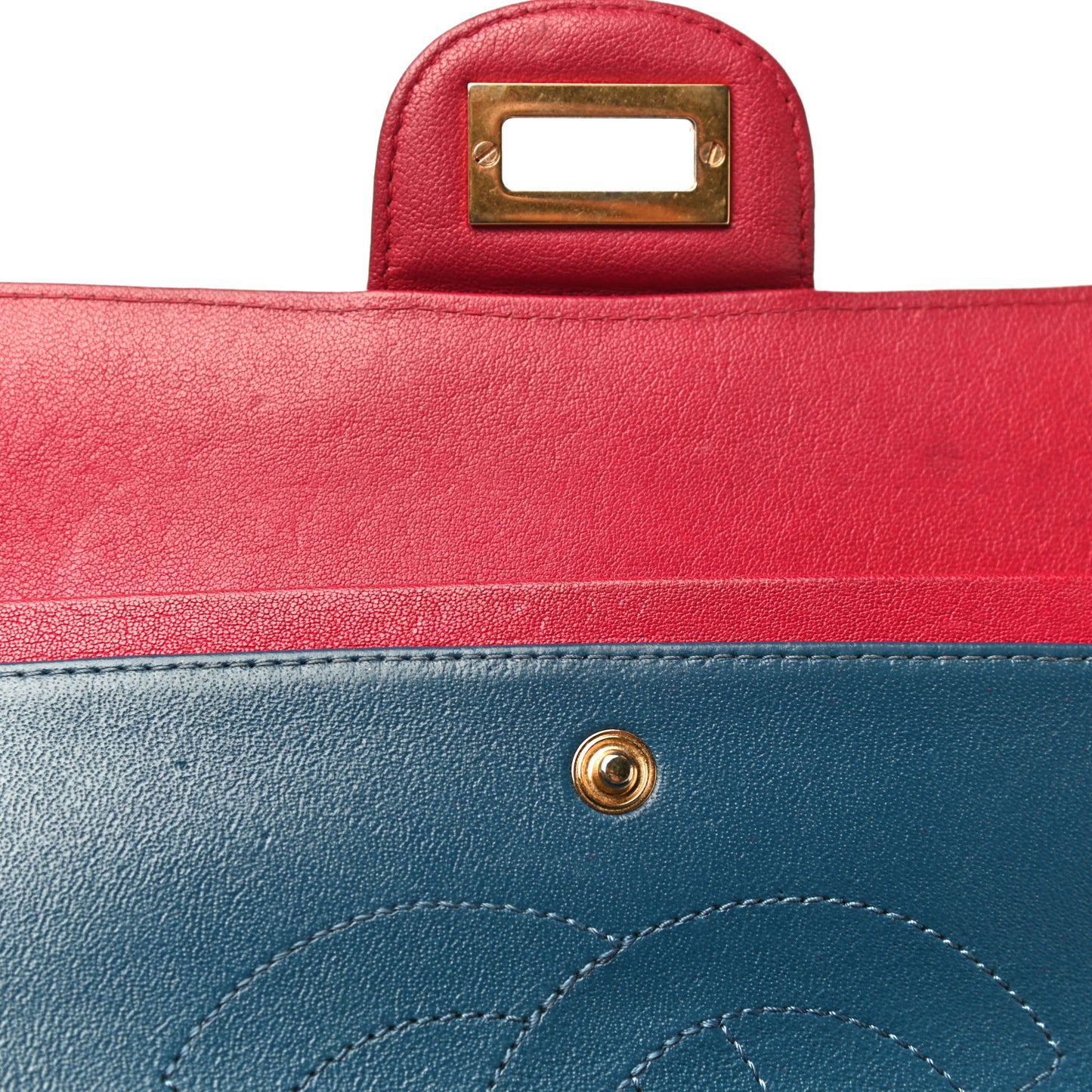 Calfskin Chevron Quilted 2.55 Reissue 225 Flap Red