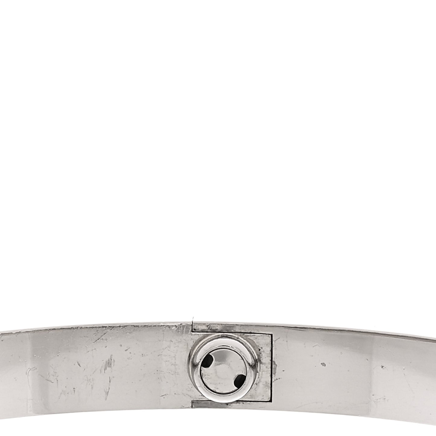 18K White Gold LOVE Bracelet 20