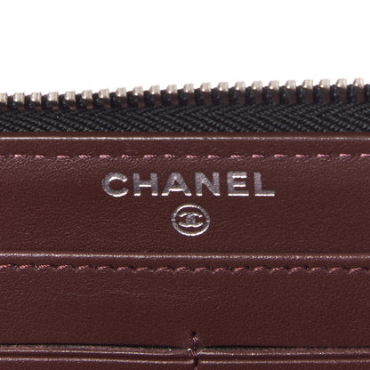 Chanel Caviar Quilted Large Gusset Zip Around Wallet Black 8 of 11