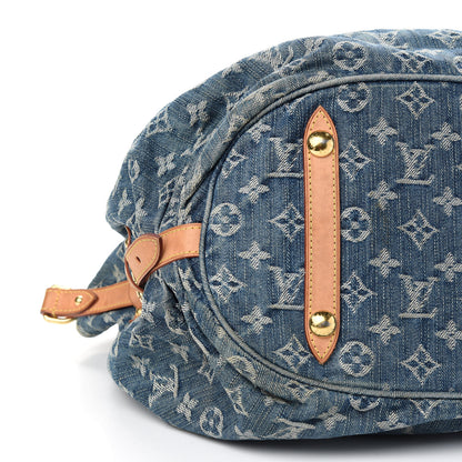 Louis Vuitton Denim Mahina XL Blue 7 of 11