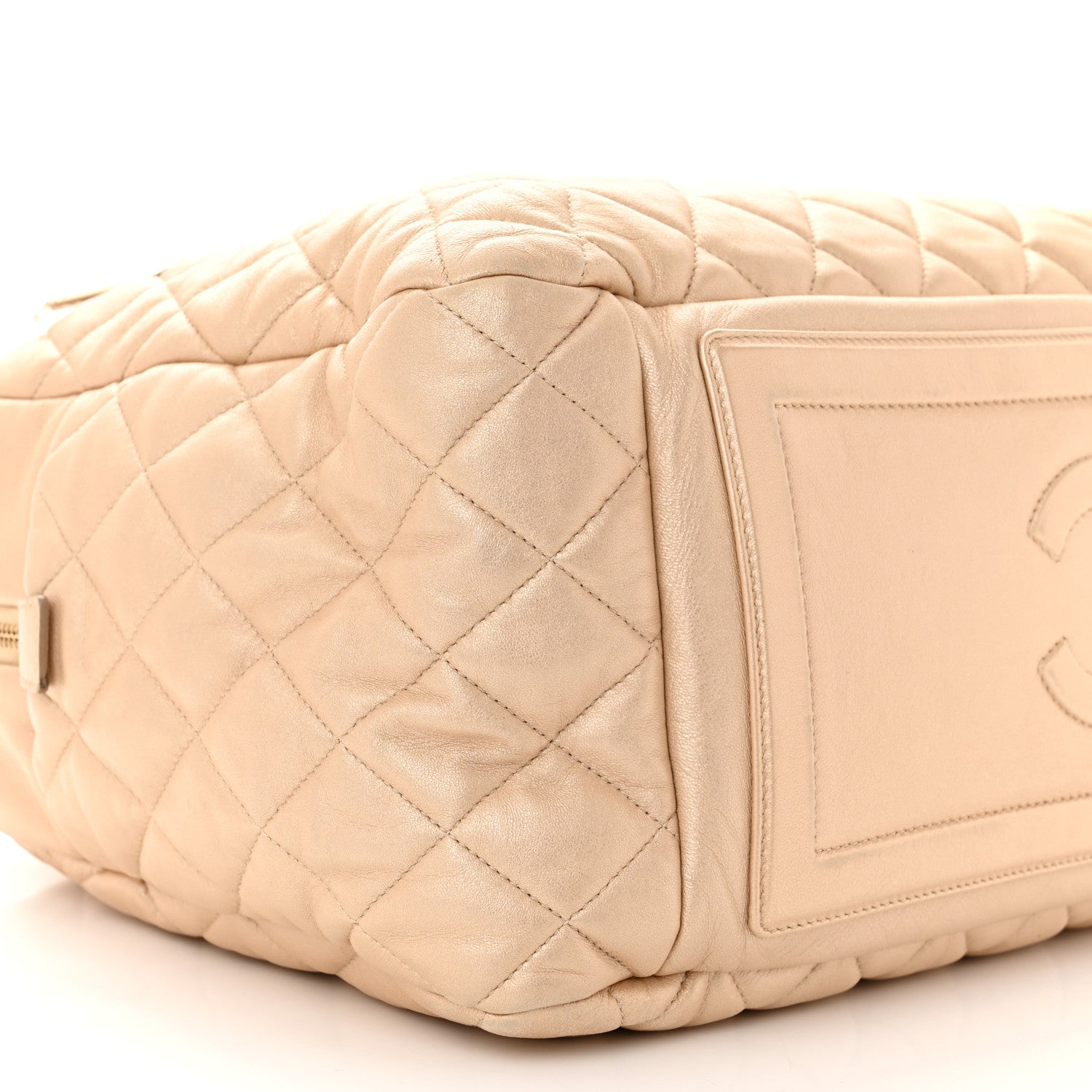 Chanel Lambskin COCO Cocoon Bowler Light Gold 9 of 10