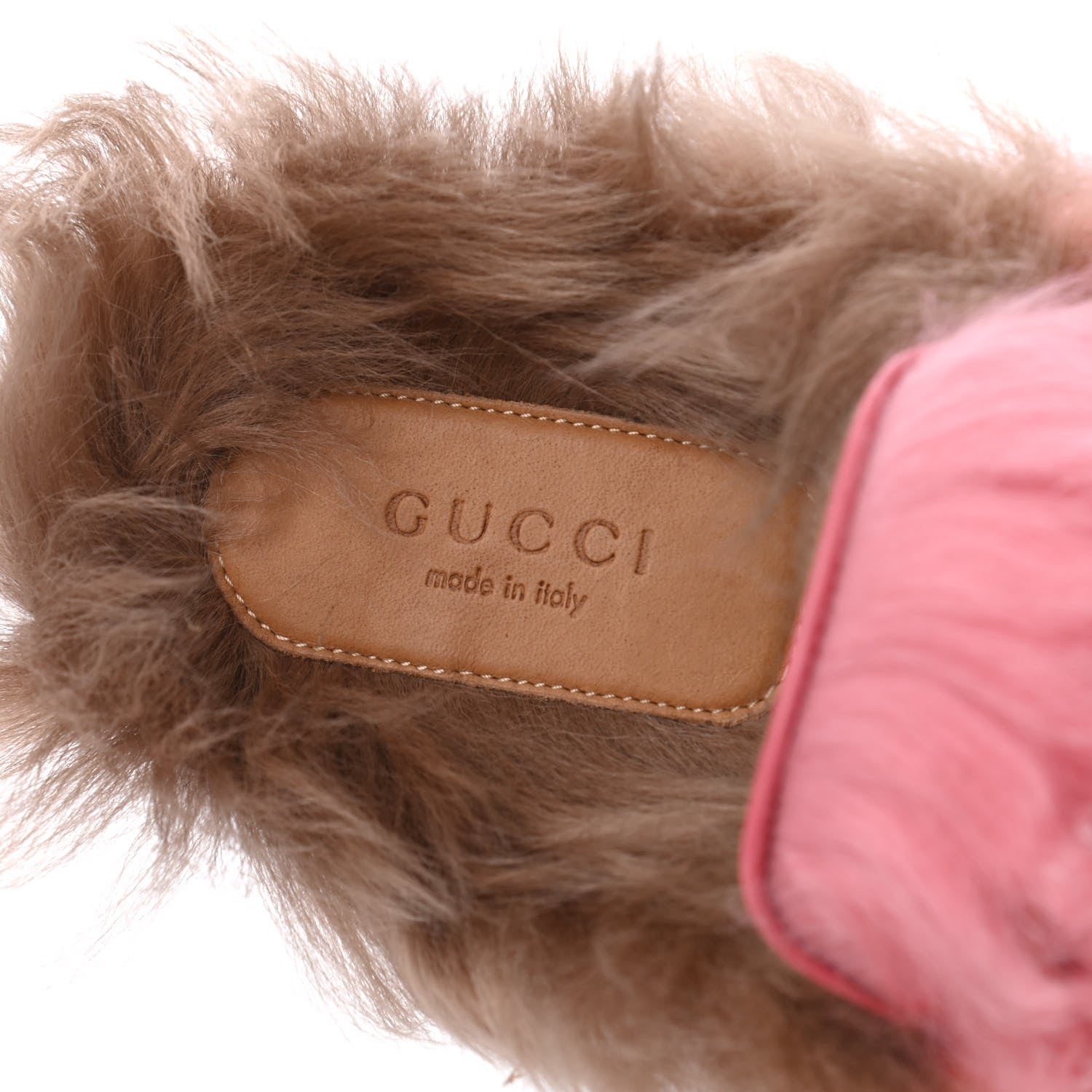 Gucci Merino Wool Womens Princetown Slippers 35 Pink 6 of 9