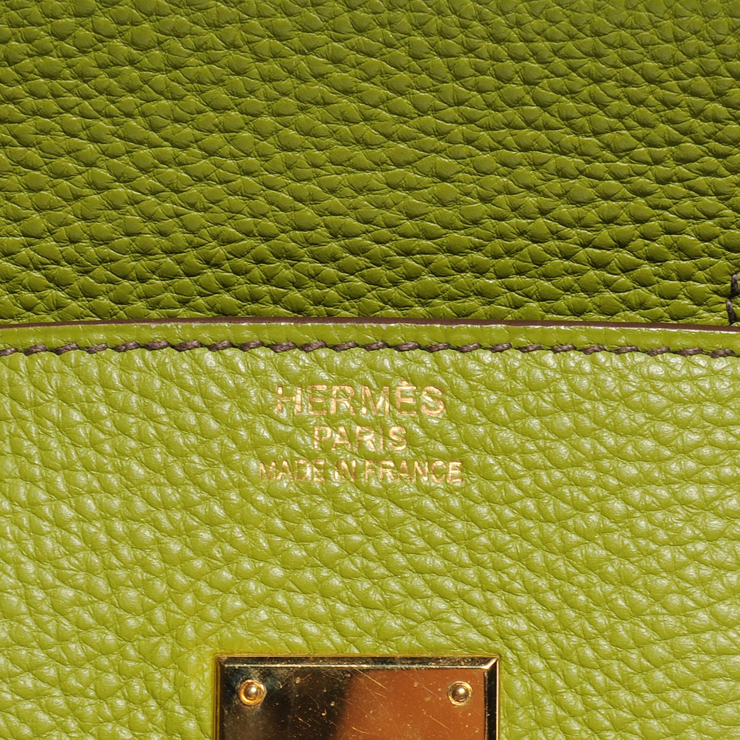 Togo Birkin 35 Vert Anis