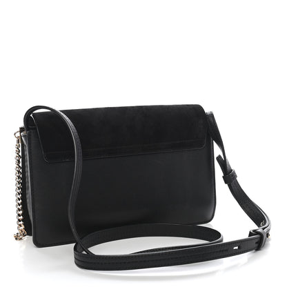 Chloe Suede Calfskin Small Faye Shoulder Bag Black 2 of 10
