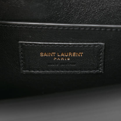 Saint Laurent Grain de Poudre Medium Classic Monogram Cassandra Top Handle Black 6 of 11