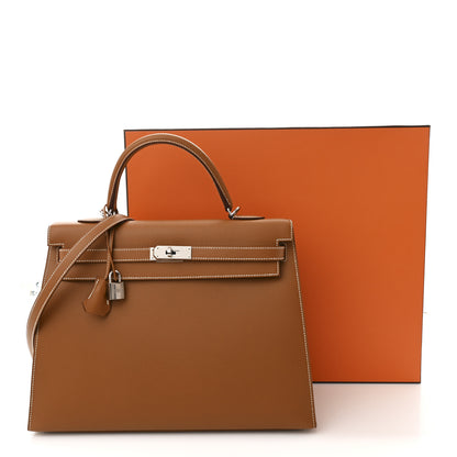 Hermes Epsom Kelly Sellier 35 Gold 12 of 12