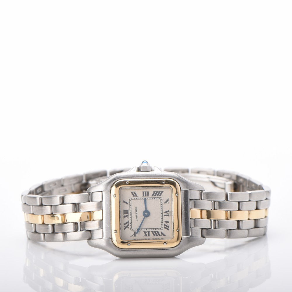 Cartier Stainless Steel 18K Yellow Gold 22mm Panthere Quartz Watch 3 of 5