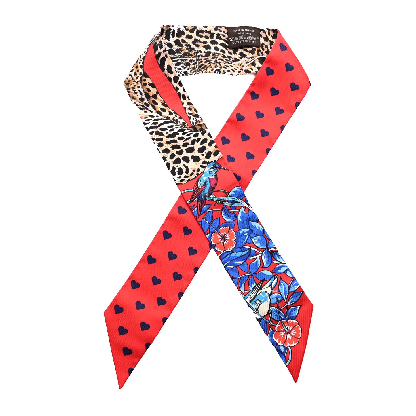 Silk Jungle Love Love Twilly Rouge Marine Fauve