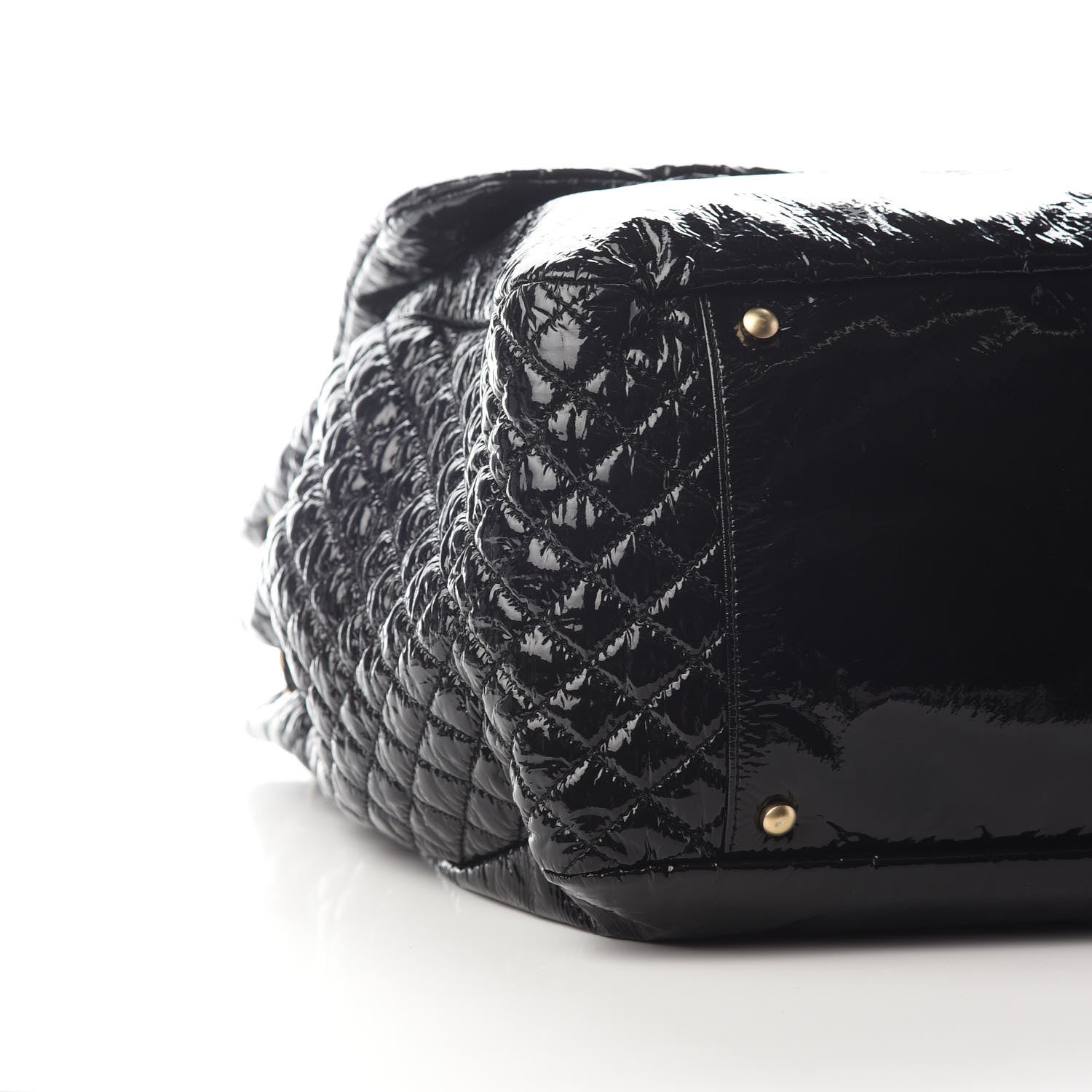 Chanel Vinyl XXL Rock and Chain Flap Black 8 of 9