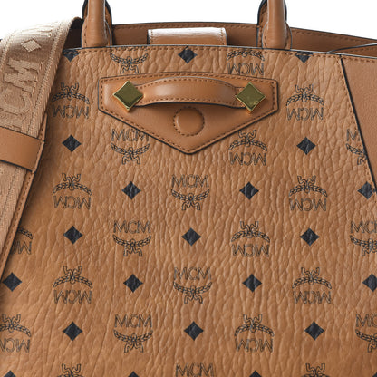 MCM Visetos Small Essential Tote Cognac 9 of 9