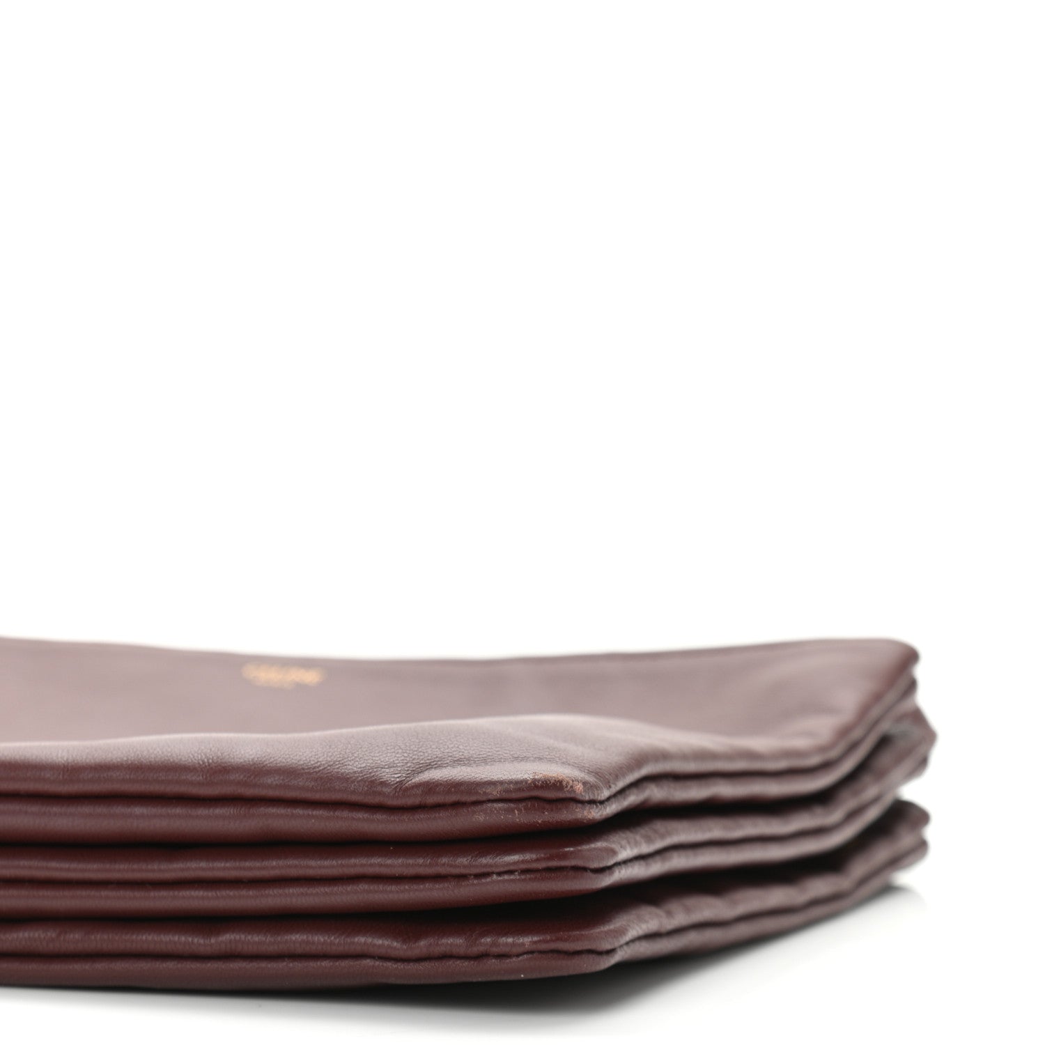Celine Lambskin Large Trio Crossbody Bag Burgundy 11 of 11