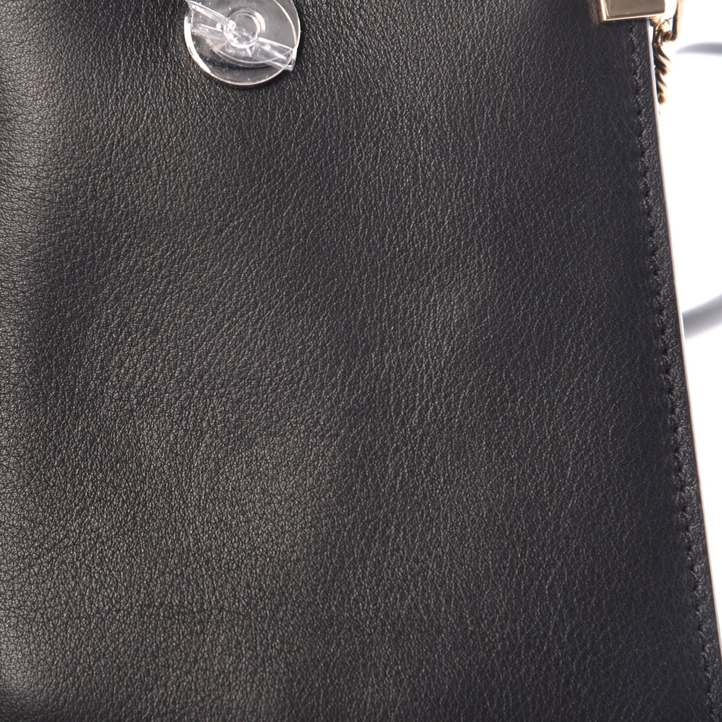 Suede Calfskin Mini Faye Bracelet Bag Black