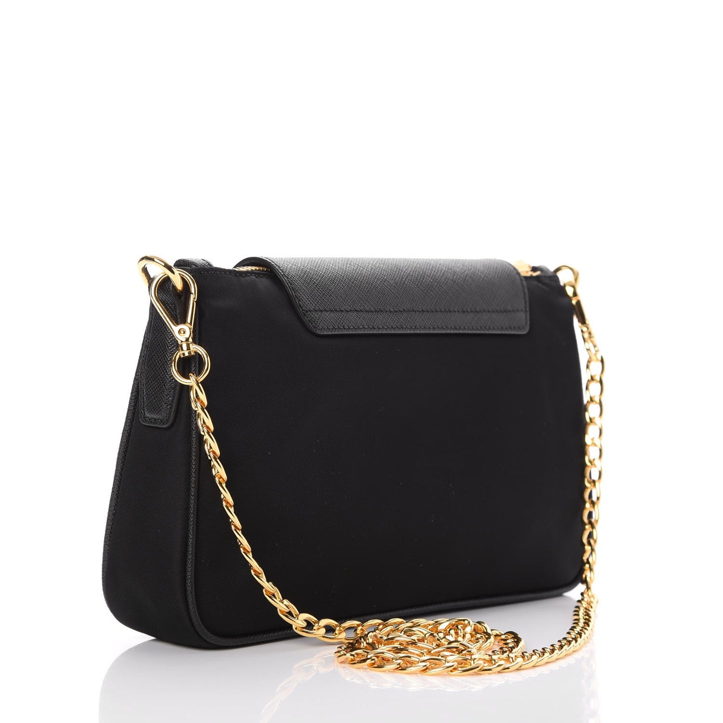 Tessuto Nylon Saffiano Crossbody Bag Nero Black
