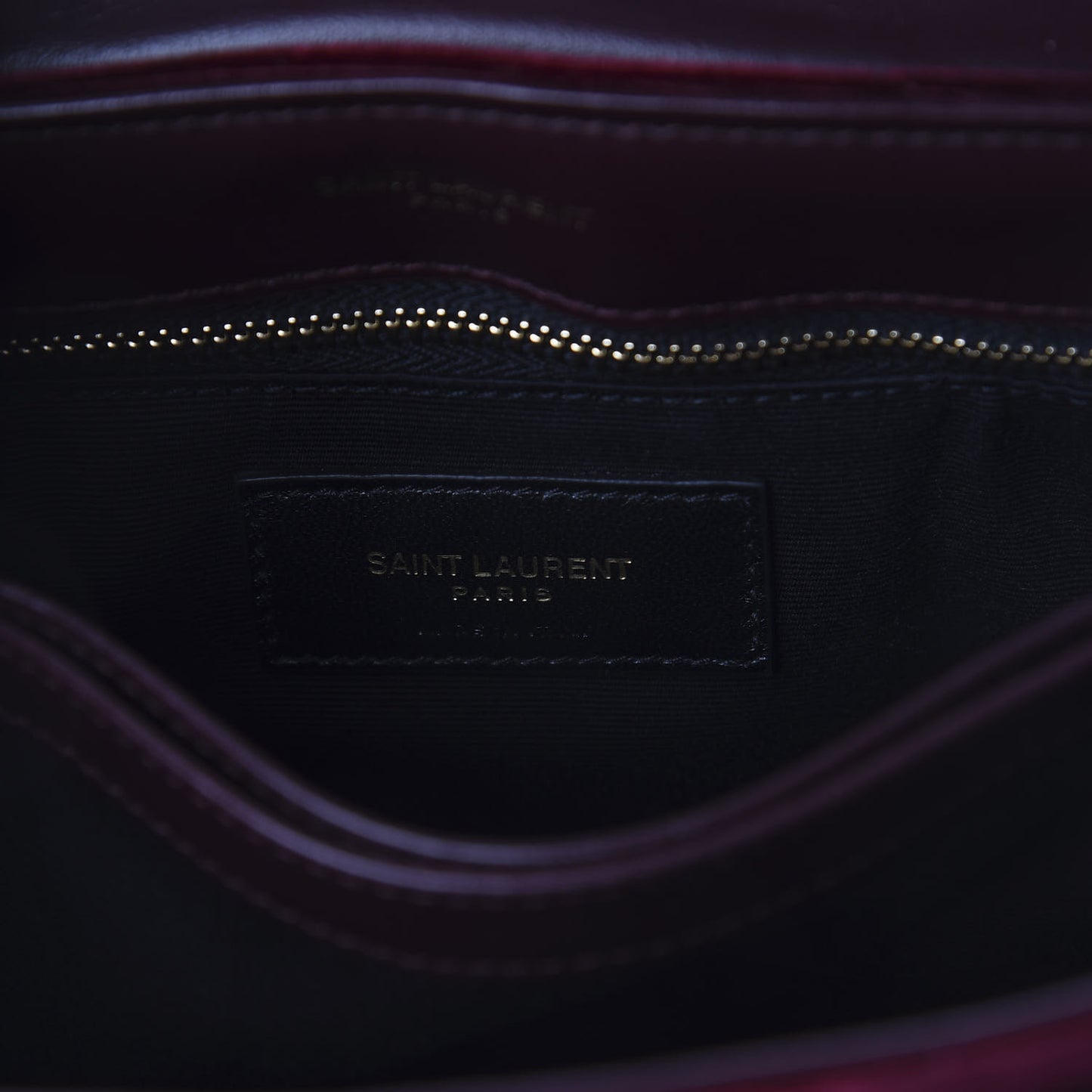 Velvet Y Quilted Monogram Toy Loulou Crossbody Bag French Burgundy