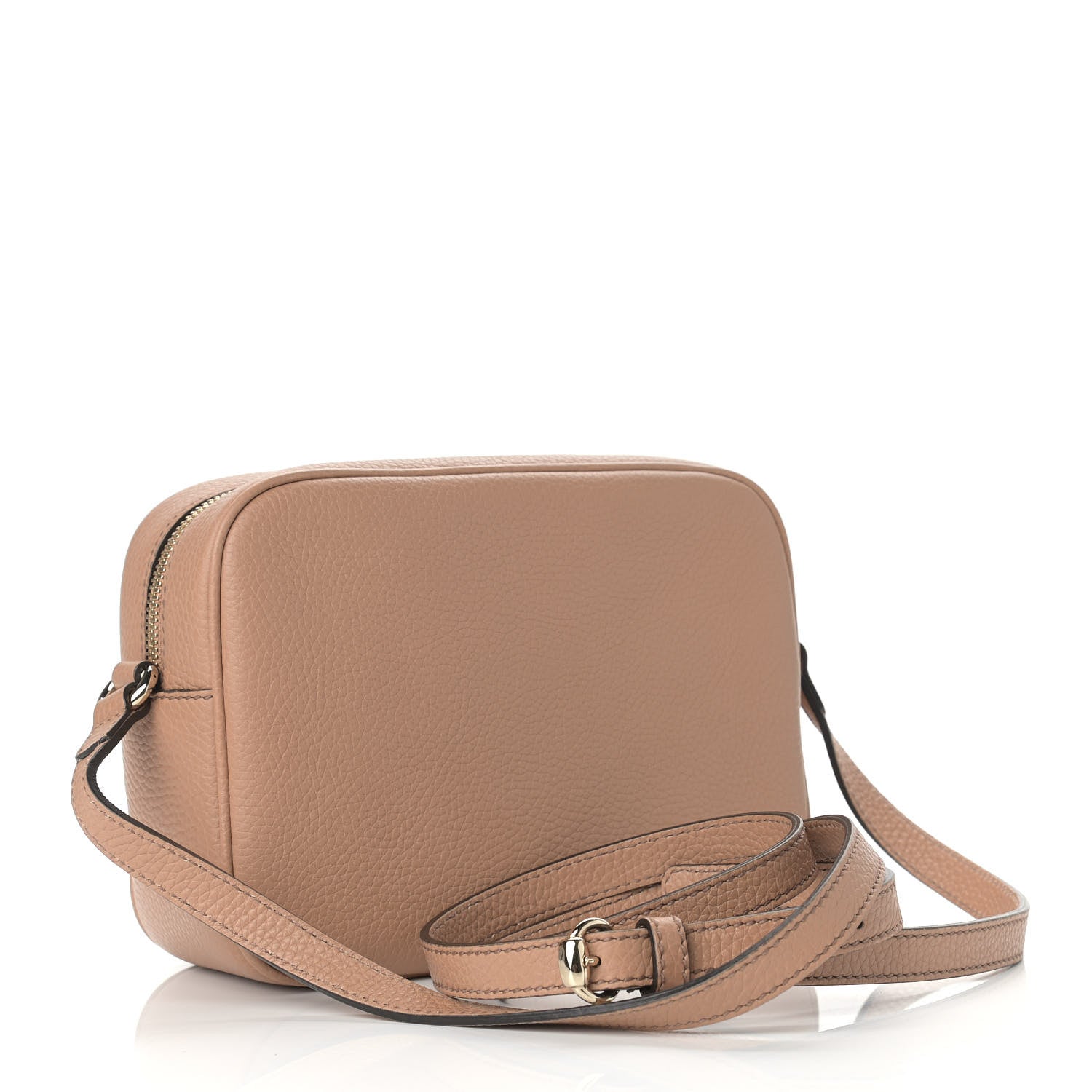 Gucci Pebbled Calfskin Small Soho Disco Bag Camelia 3 of 10
