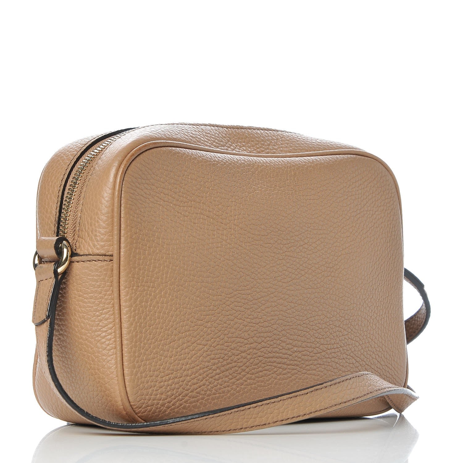 Gucci Pebbled Calfskin Small Soho Disco Bag Camelia 4 of 10