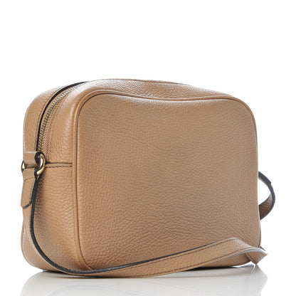 Gucci Pebbled Calfskin Small Soho Disco Bag Camelia 4 of 10