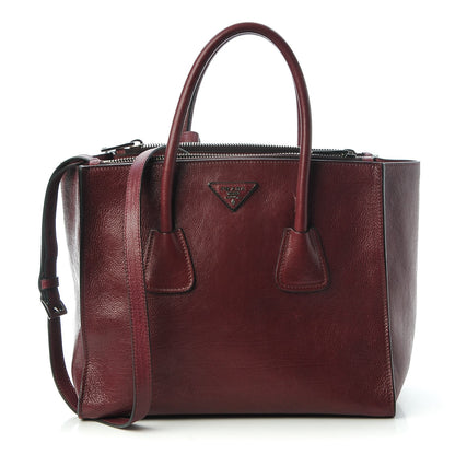 Prada Glace Calf Twin Pocket Tote Ametista 1 of 9