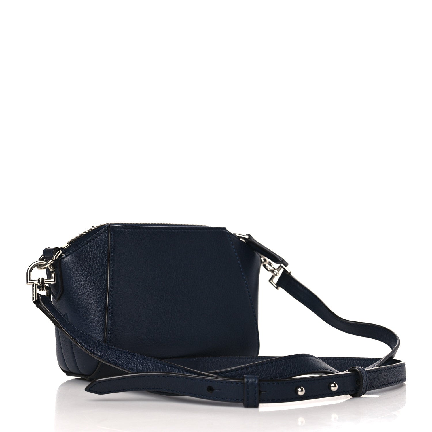 Givenchy Sugar Goatskin Nano Antigona Midnight Blue 3 of 9
