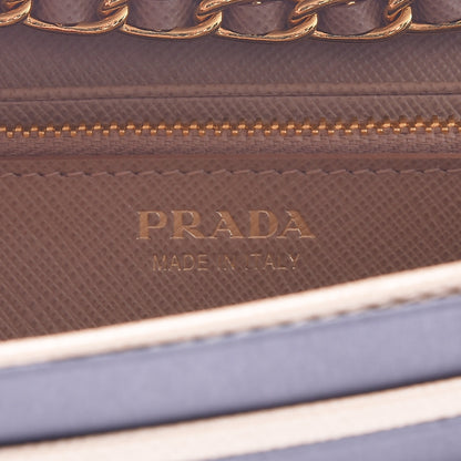 Prada Saffiano Metal Oro Chain Wallet Cammeo 7 of 14