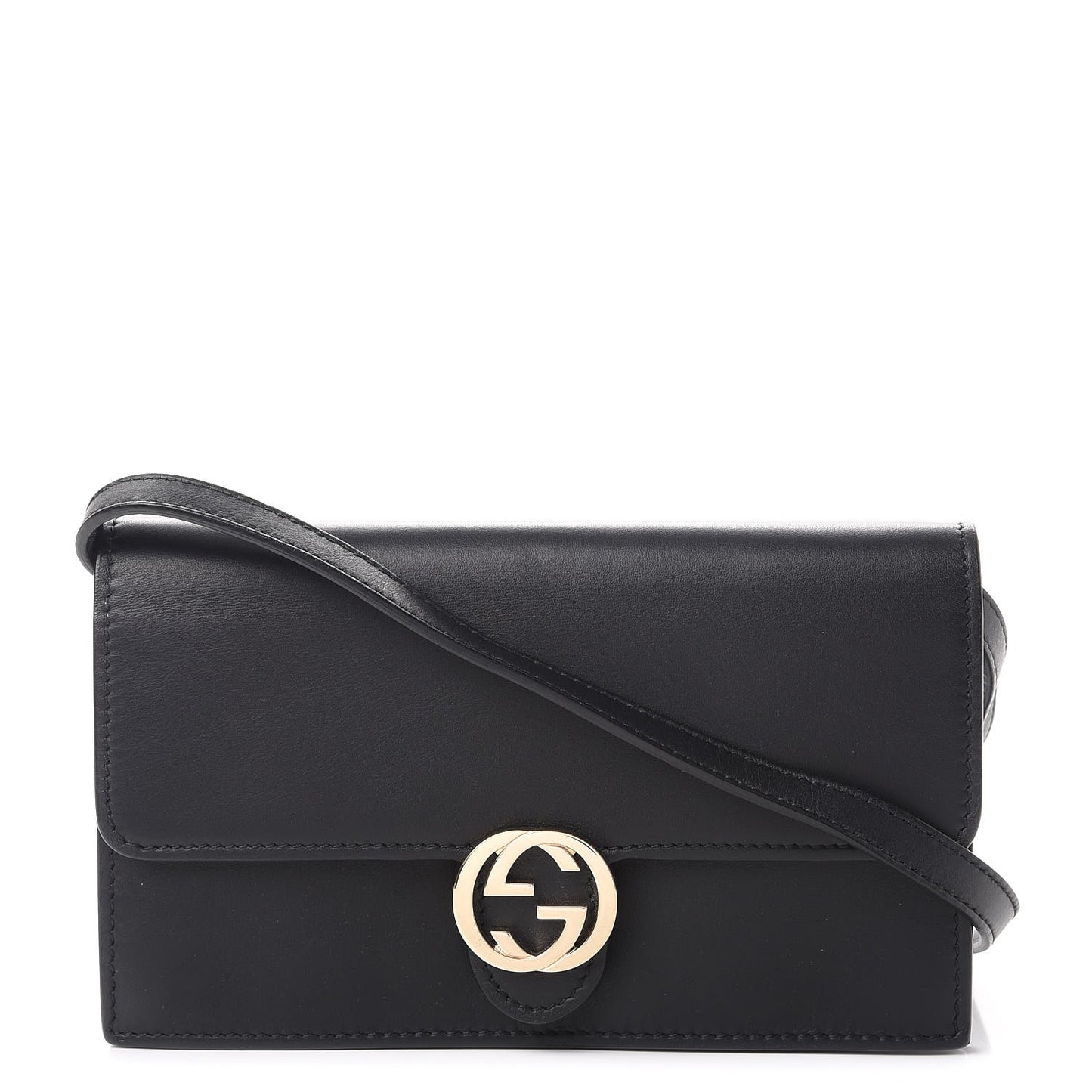 Calfskin Icon Wallet Black
