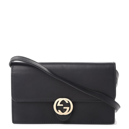 Gucci Calfskin Icon Wallet Black 1 of 9