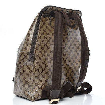 Gucci Crystal Monogram Backpack Dark Brown 3 of 13