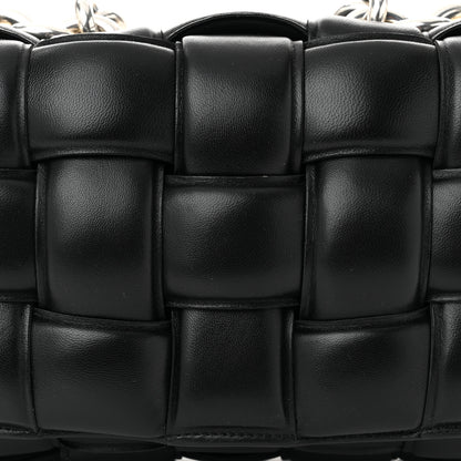 Bottega Veneta Lambskin Maxi Intreccio Padded Chain Cassette Crossbody Bag Black 8 of 11