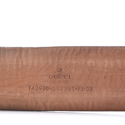 Gucci GG Supreme Monogram Niagara Lux Calfskin Interlocking G 40mm Belt 95 38 Beige Ebony Cocoa 6 of 20