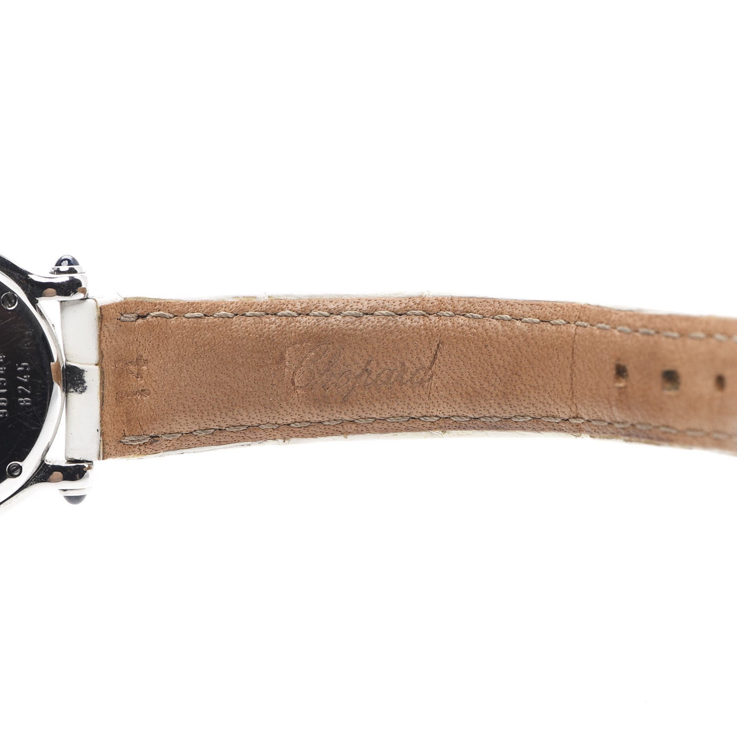 Stainless Steel Alligator Diamond Mother of Pearl 26mm Happy Sport Moon Star Quartz Watch