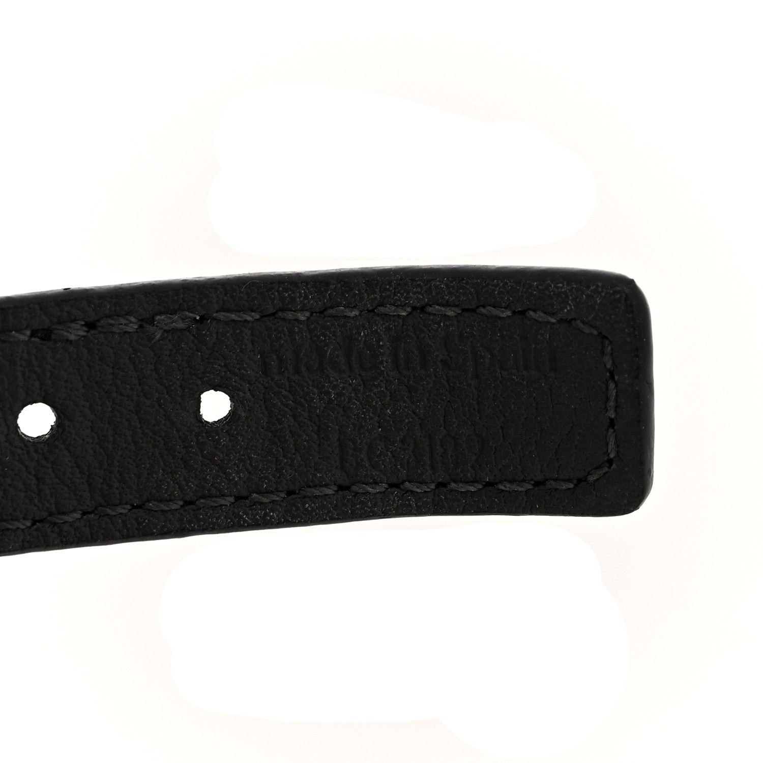 Louis Vuitton Calfskin Metal LV Bracelet Black Gold Silver 4 of 4