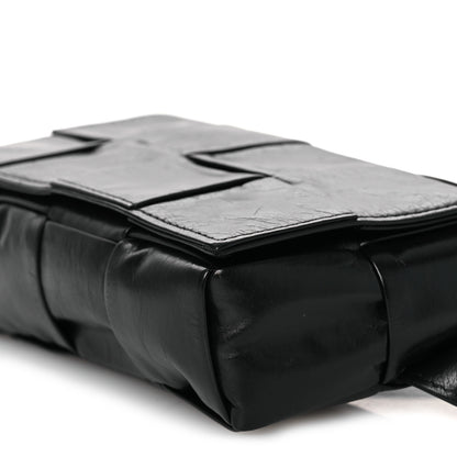 Bottega Veneta Paper Calfskin Maxi Intreccio The Belt Cassette Bag Black 10 of 12